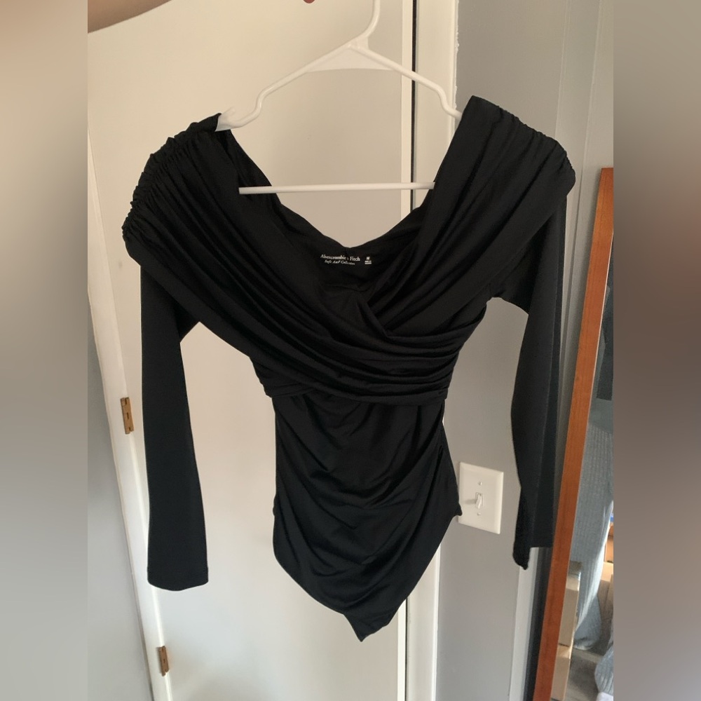 Abercrombie & Fitch Ruched Wrap Bodysuit